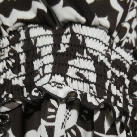 JESSICA | small | Made In Canada | Brown Floral Dress | Tie Back | NWOT - Picture 8 of 11